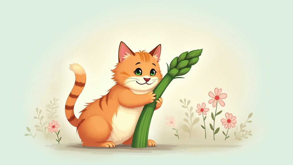 asparagus affects cat urinary health