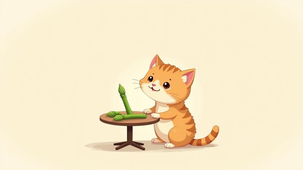 asparagus caution for cats