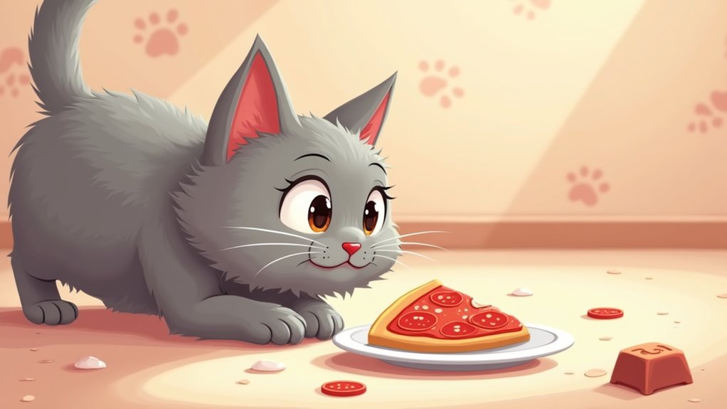 avoid feeding cats pepperoni