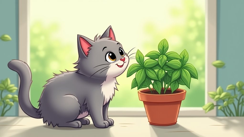 basil enhances cat nutrition