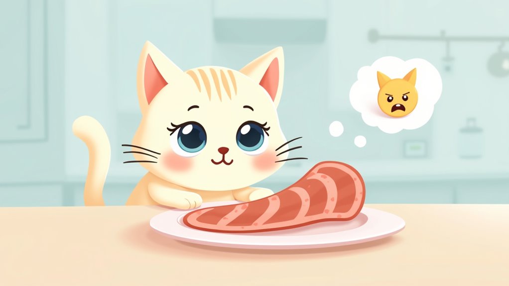 bologna causes cat digestive issues
