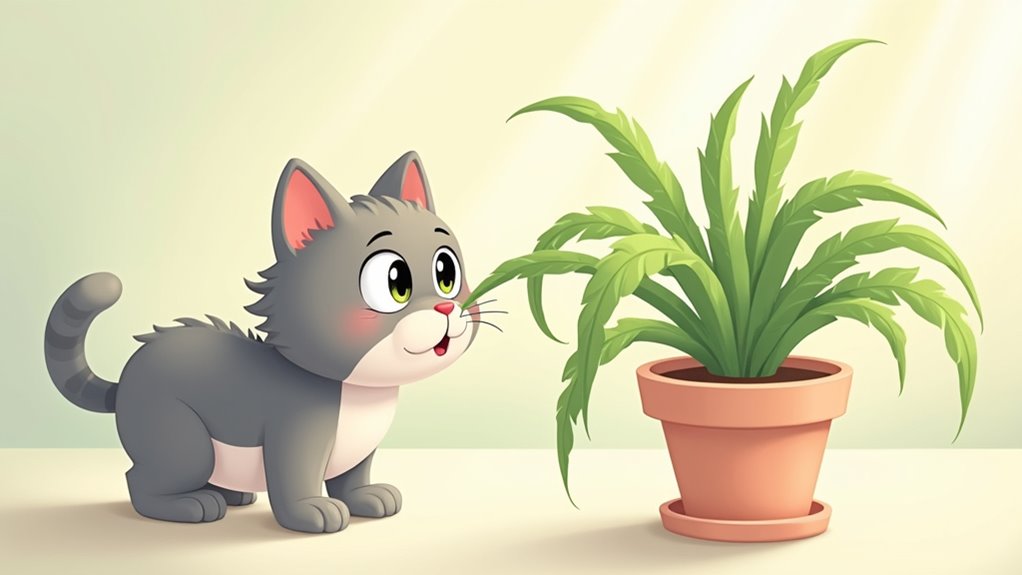 cat health and spider plants