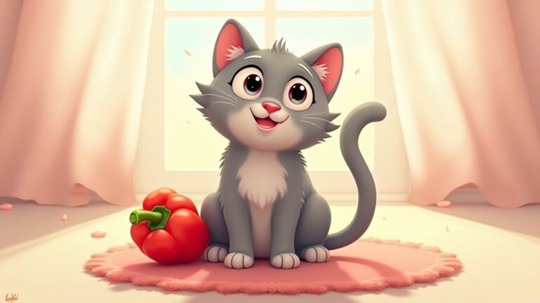 cats and bell peppers