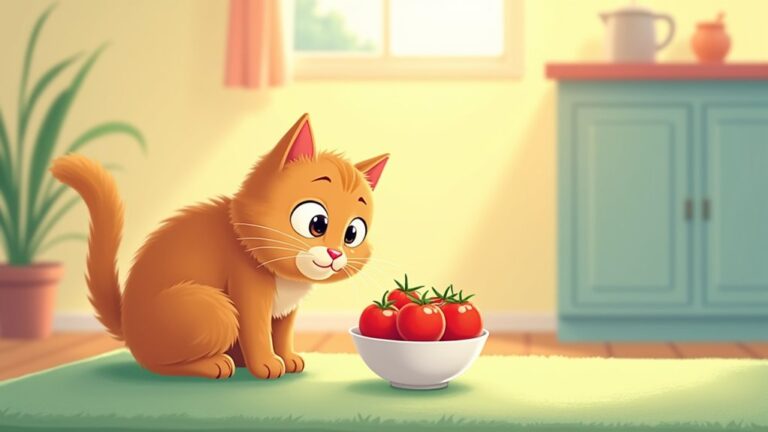 cats and cherry tomatoes
