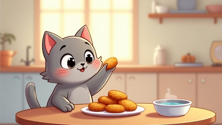 cats and chicken nuggets