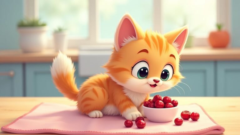 cats and dried cranberries