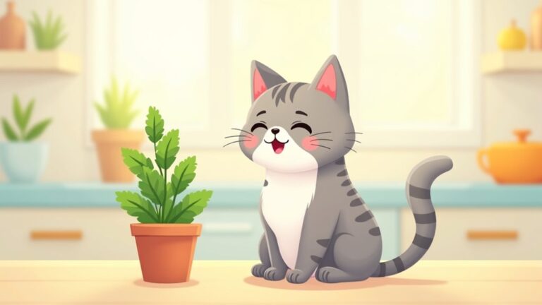 cats and mint leaves