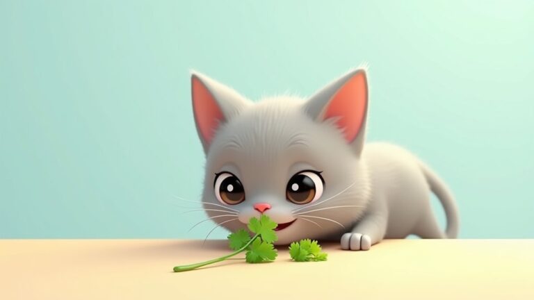 cats and parsley consumption
