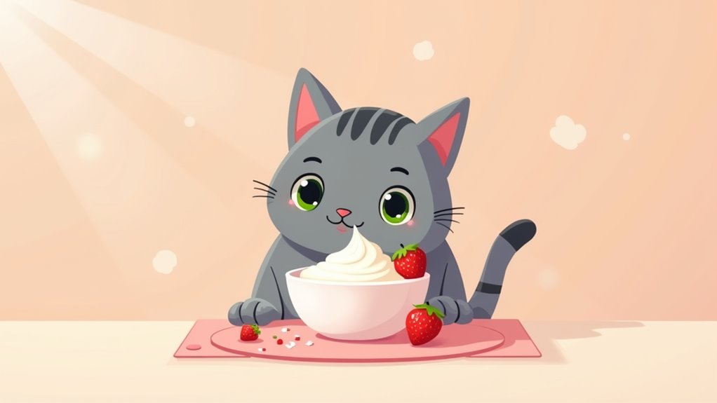 cats and plain yogurt