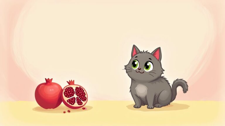cats and pomegranates interaction