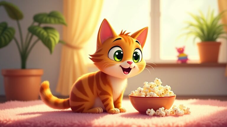 cats and popcorn safety