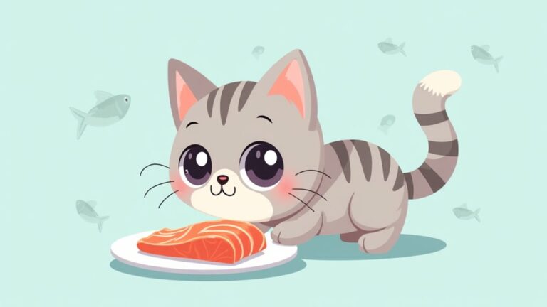 cats and raw salmon