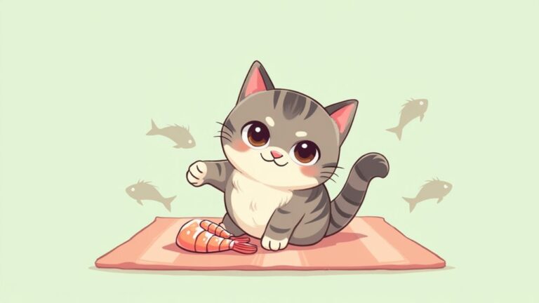 cats and raw shrimp