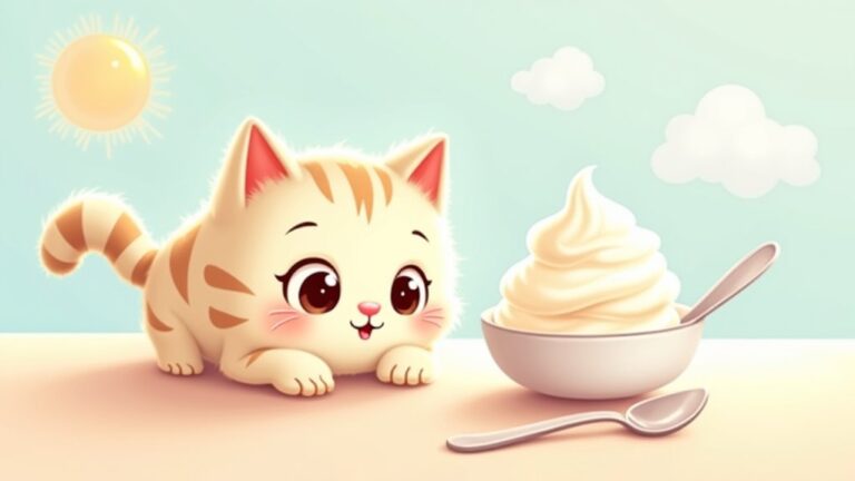 cats and vanilla ice cream