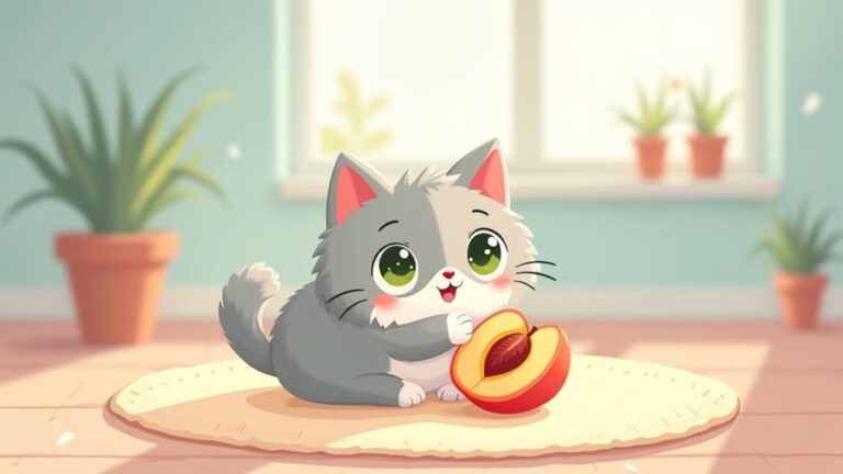 cats can eat peaches