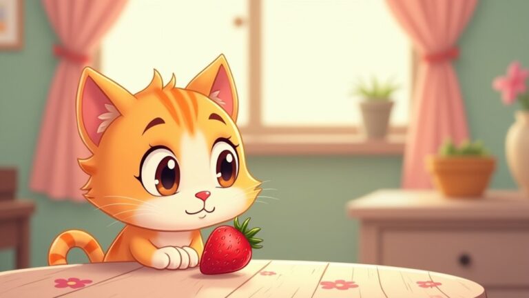 cats can eat strawberries