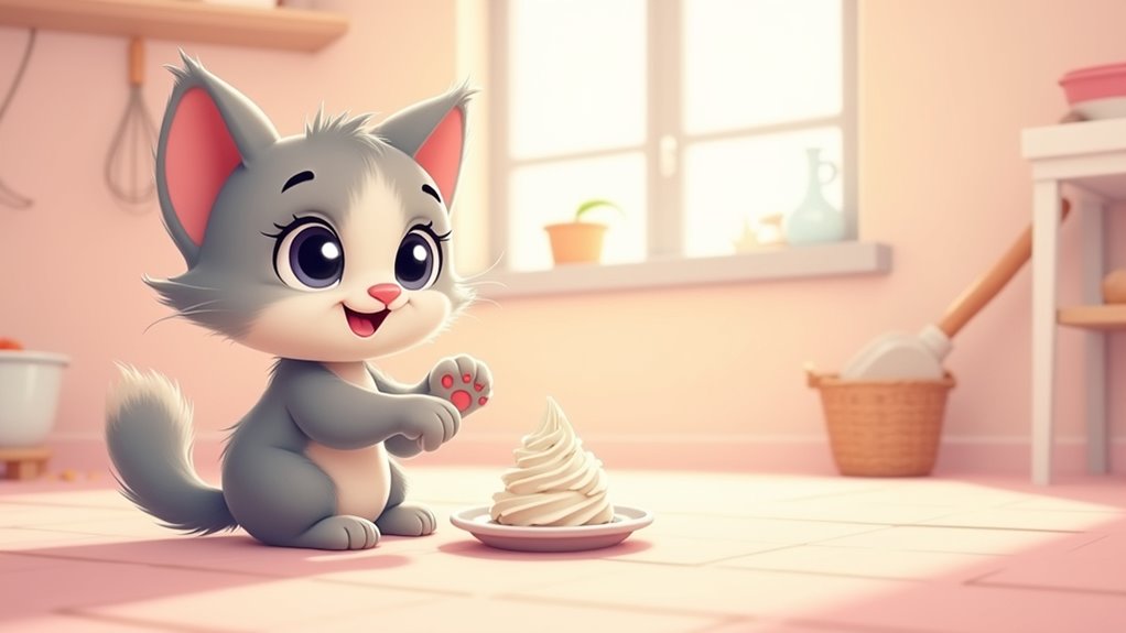 cats love creamy treats