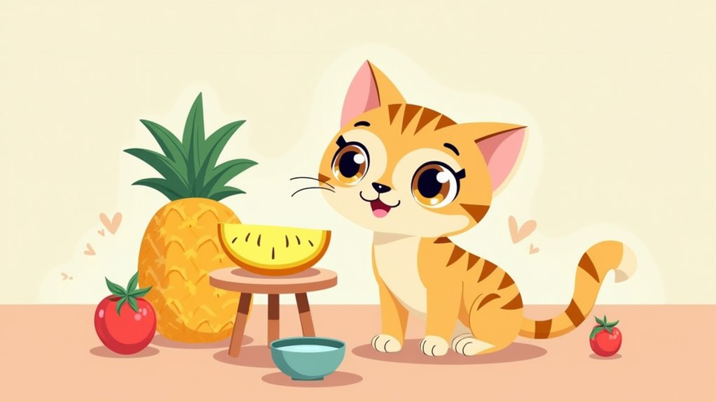 caution when feeding pineapple