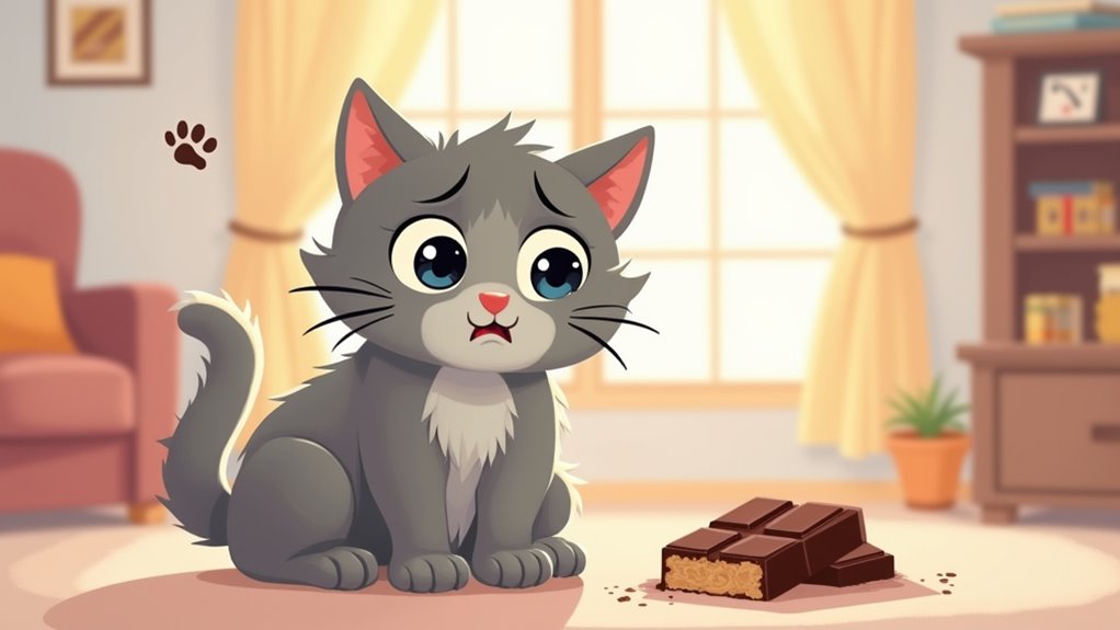 chocolate poisoning symptoms cats
