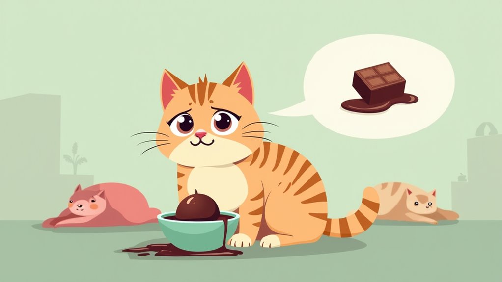 chocolate poisoning symptoms cats