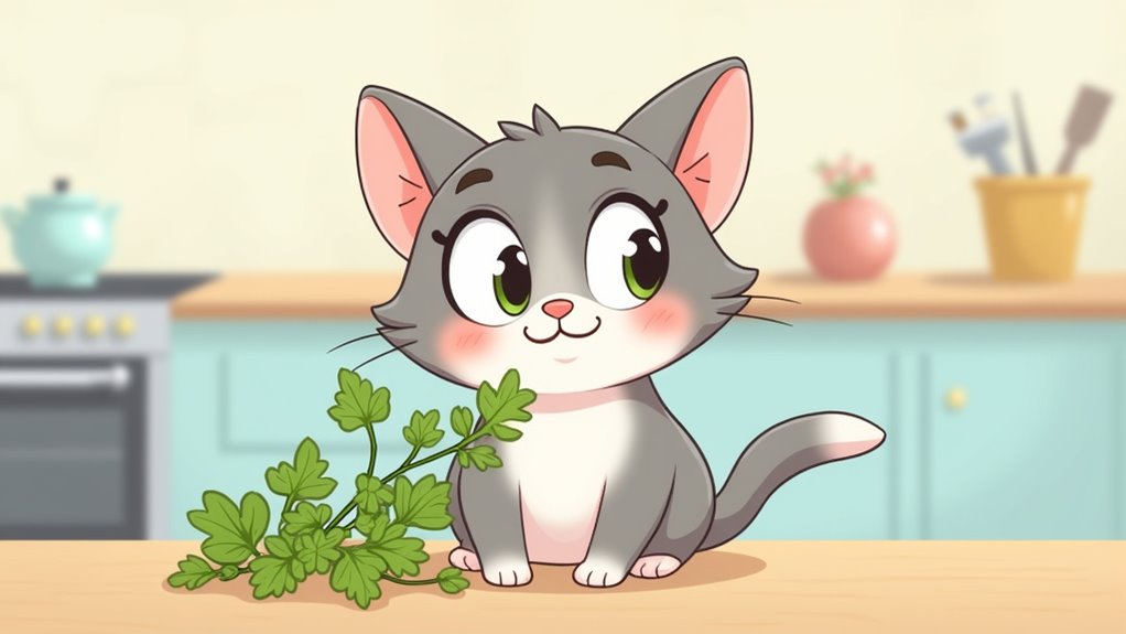 coriander risks for cats