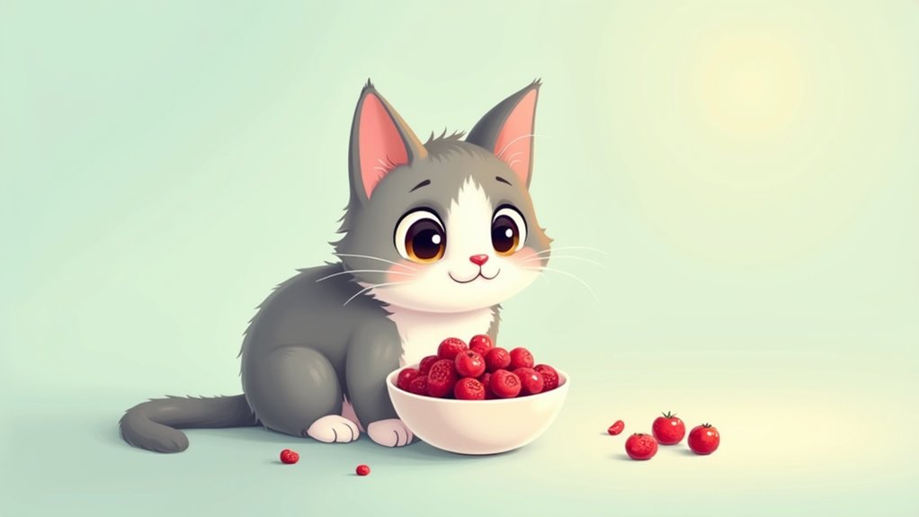 dried cranberries benefit cat health