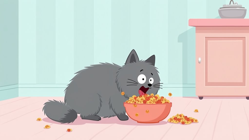 fast eating causes vomiting