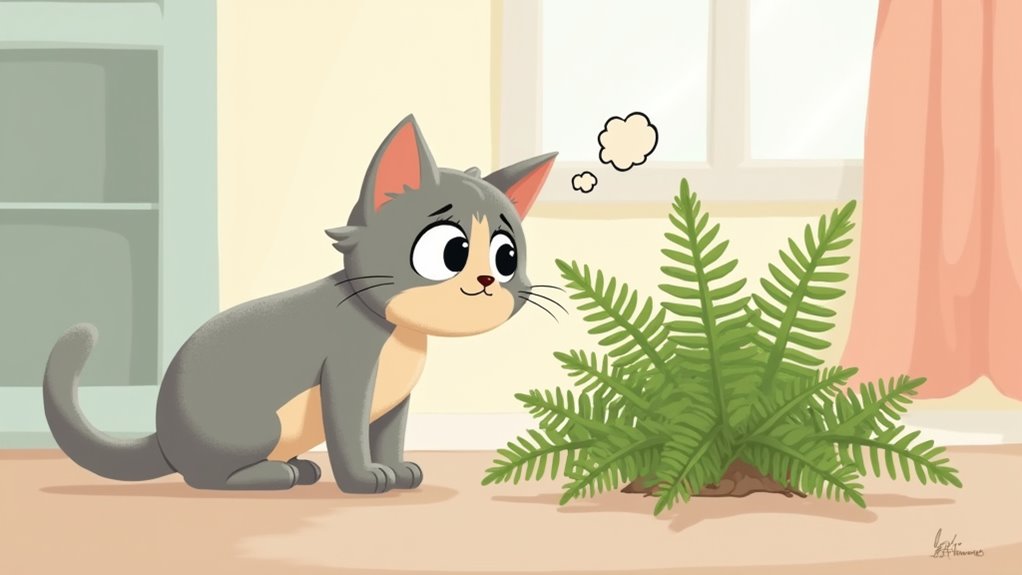 fern poisoning symptoms in cats