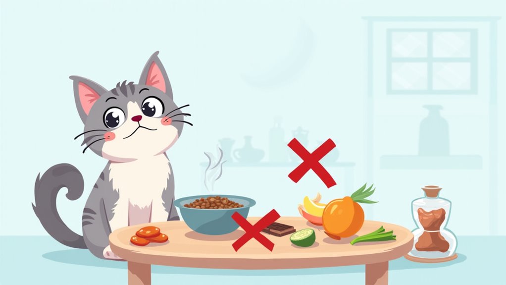 foods harmful to cats