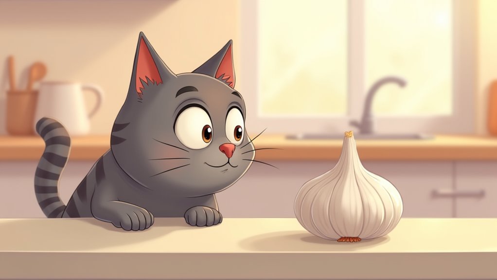 garlic is toxic to cats