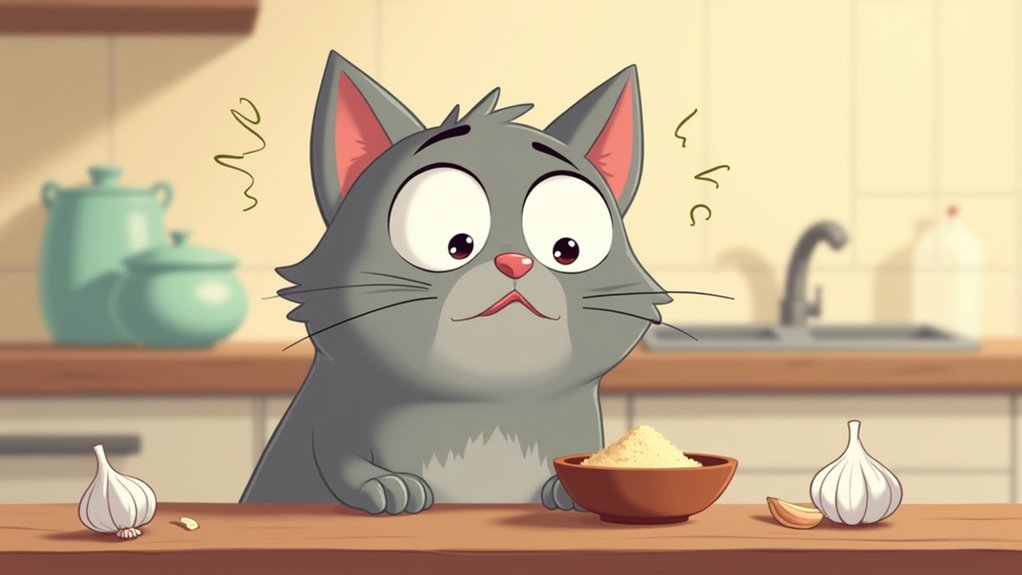 garlic poisoning symptoms in cats