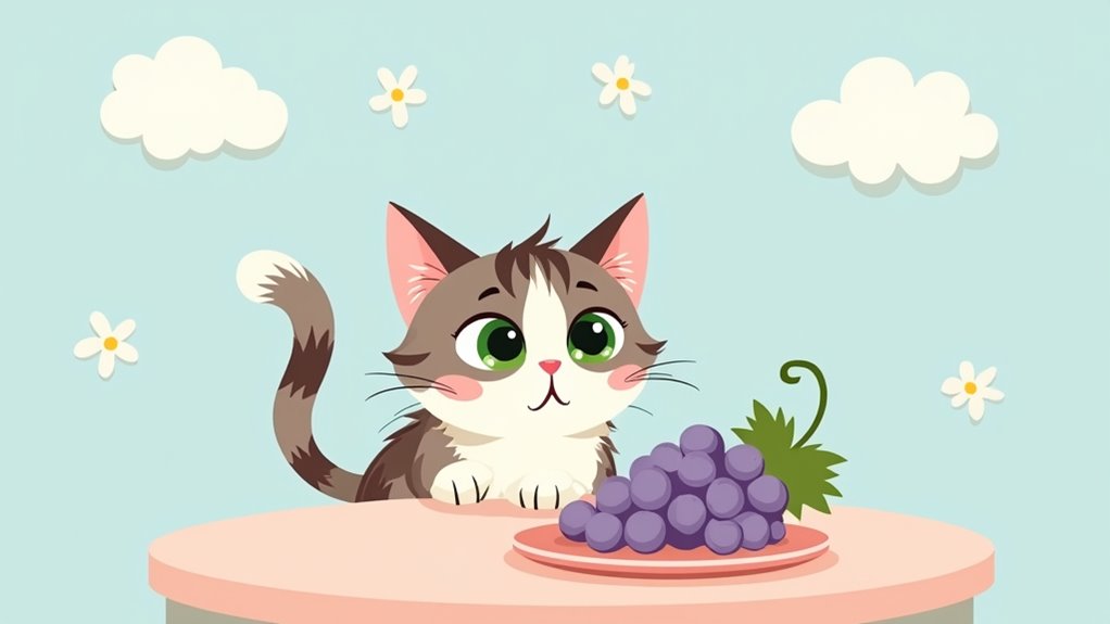 grapes are toxic to cats