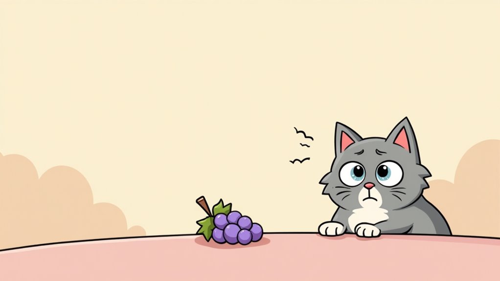 grapes can poison cats