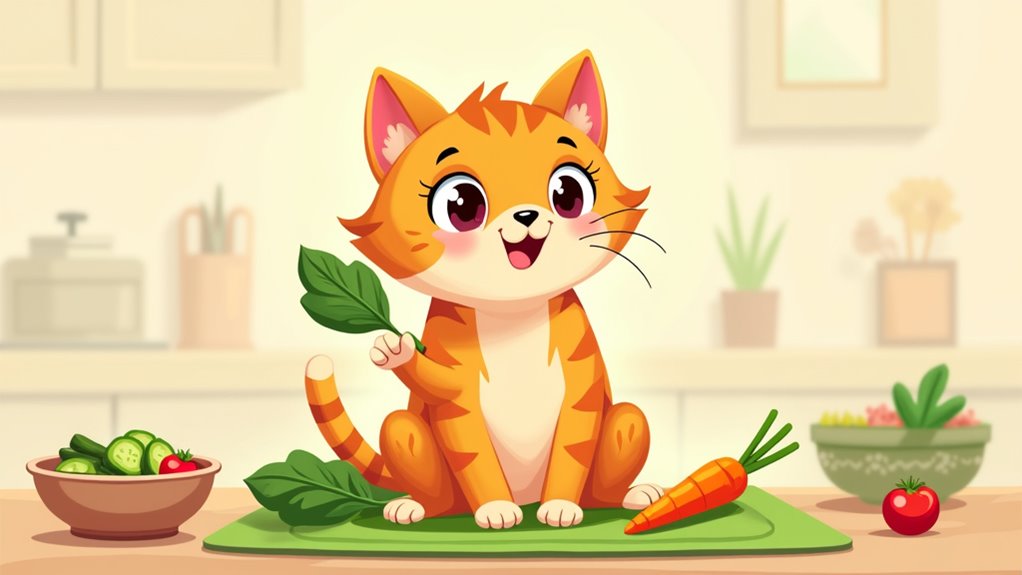 healthy vegetables for cats