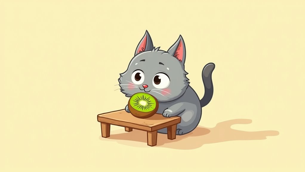 kiwi feeding risks for cats