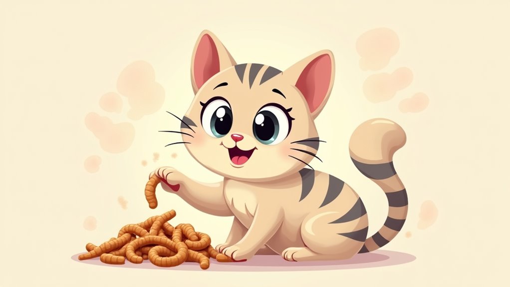 mealworms nutrient rich cat treat