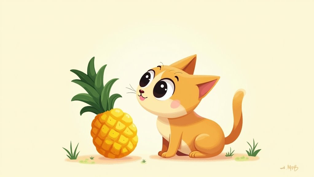 pineapple leaves harmful cats