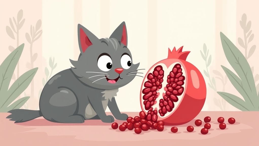 pomegranates harm cat digestion