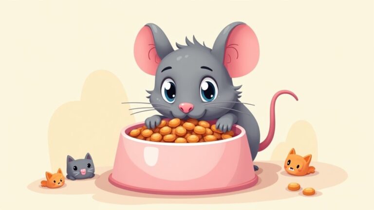 rats consuming cat food