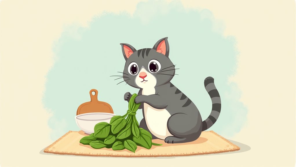 raw spinach feeding precautions