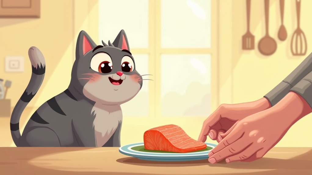 safe cooked salmon treat