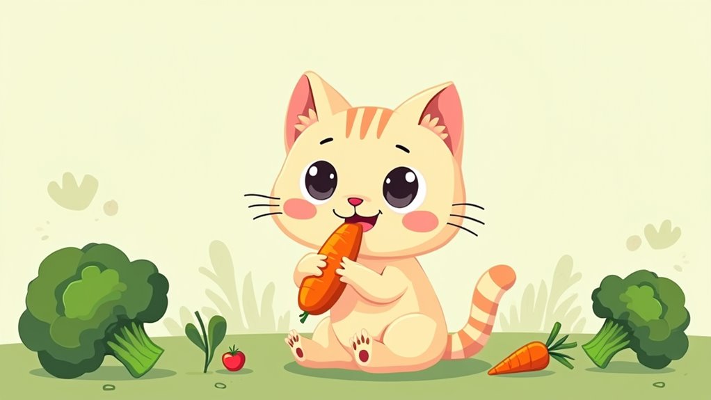 safe vegetables for cats