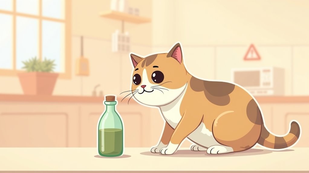 vinegar ingestion risks cats